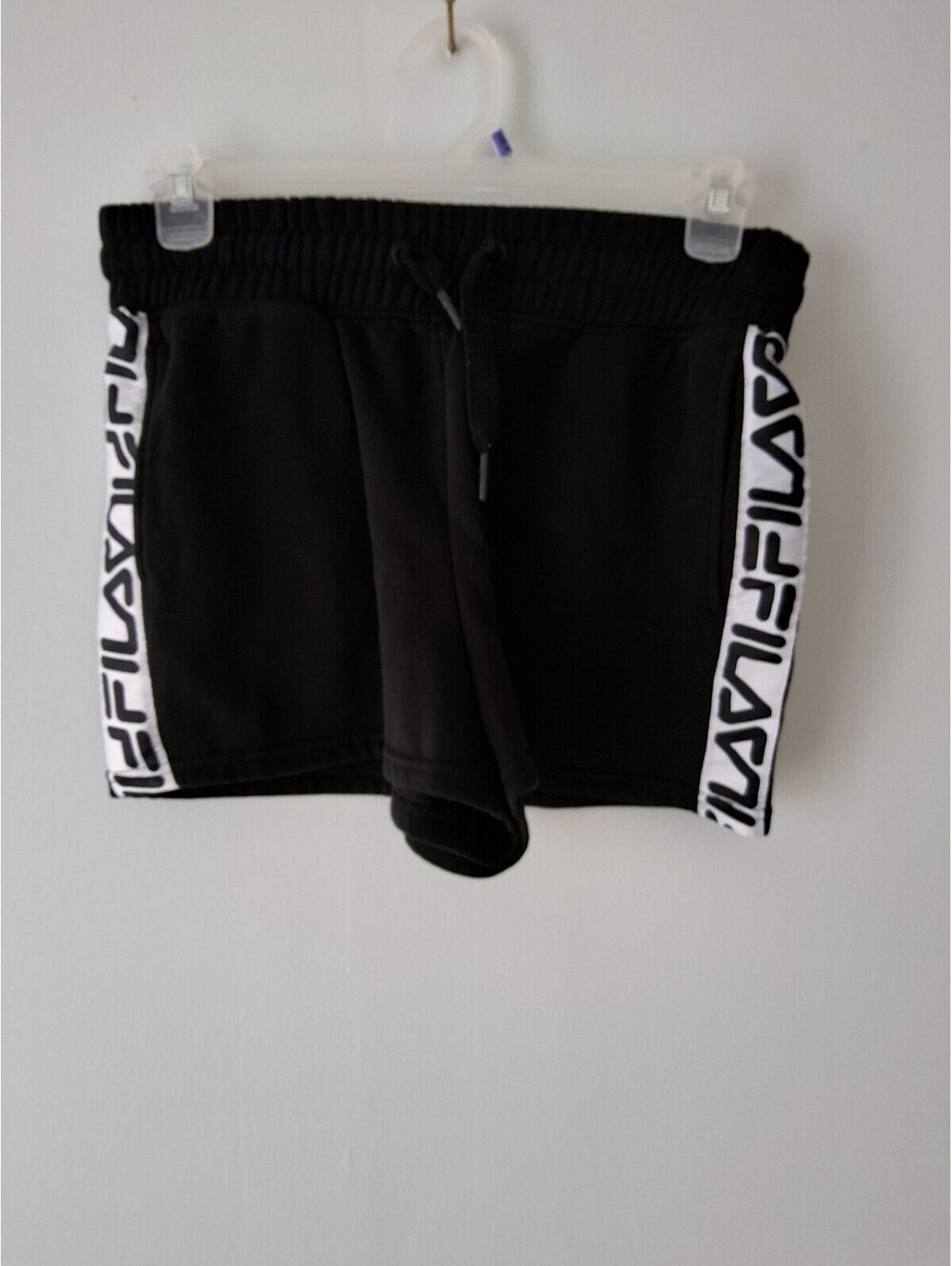Fila Black Drawstring Lounge Shorts Size Med